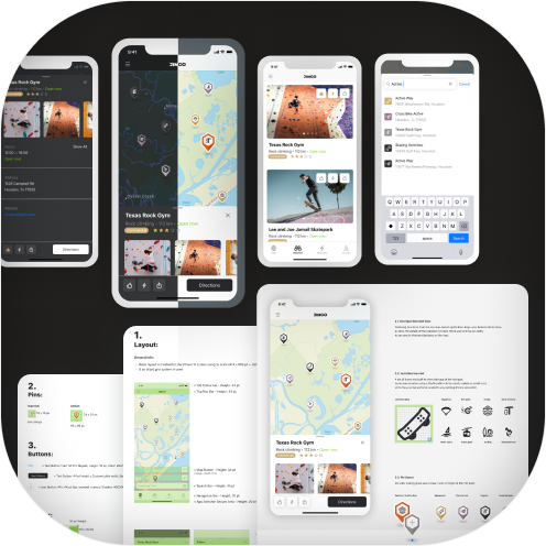 Location Based Social Media App Mockup Thumbnail
